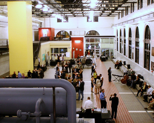 The Sears Powerhouse, Chicago, being used as a party venue (by: Laurie Chipps, creative commons license)